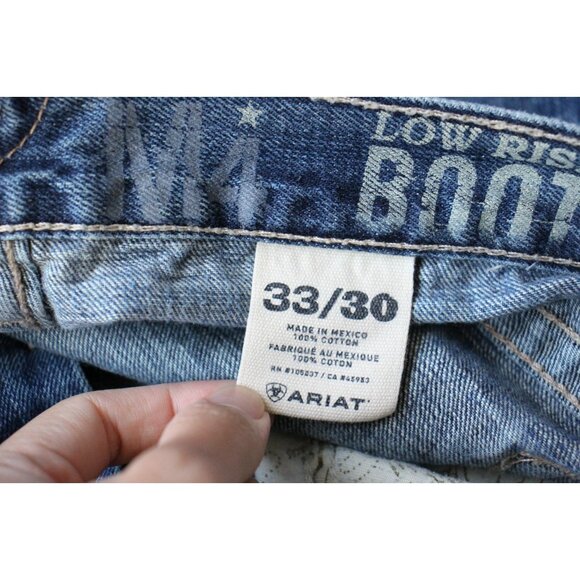 Ariat Mens 33 x 30 M4 Low Rise Bootcut Jeans Q1086 - Picture 4 of 4